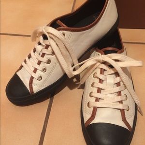 Coach rare leather sneakers. New in box.
